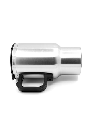 Singree 12v Araç Elektrikli Isıtıcı Bardağı 450ml Paslanmaz Çelik Vakum Isı Saklama, Sigortalı Kapak Ve Anti Kayma Kollü