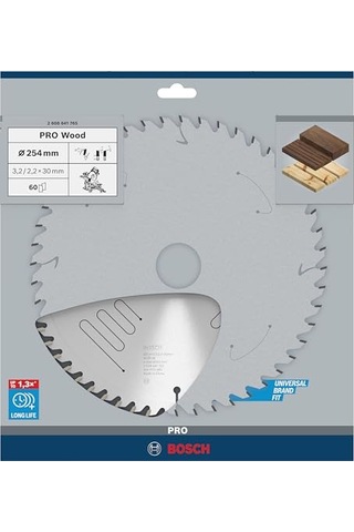 Amaçlı Daire Testere Bıçağı 254 30 Mm 96 Diş Gri 1 Adet