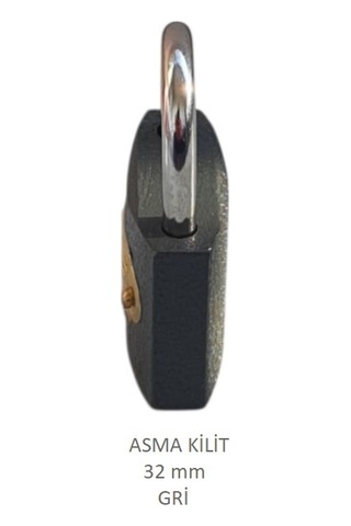 Adilon Asma Kilit, 32 Mm Gri