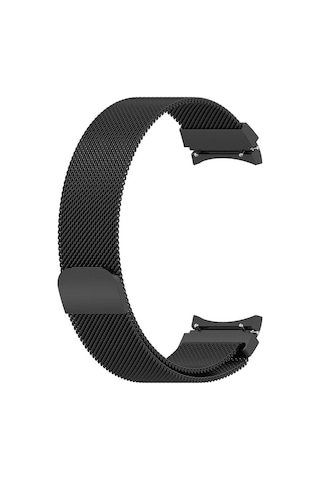 Forzacase Samsung Galaxy Watch7 44mm İle Uyumlu Metal Mıknatıslı Kordon Kayış - Fc302 Siyah