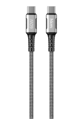 Dynamic 60W Hızlı Şarj Mıknatıslı Type-C To Type-C Şarj Ve Data Aktarım Kablosu 1 Metre Siyah