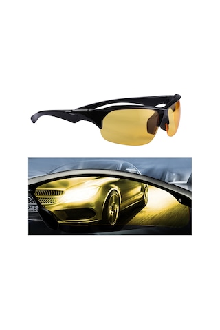 Sones Sarı Lensli Parlama Önleyici Gece Görüşlü Gözlük Erkek/kadın Sürücü Güvenlik Güneş Gözlüğü