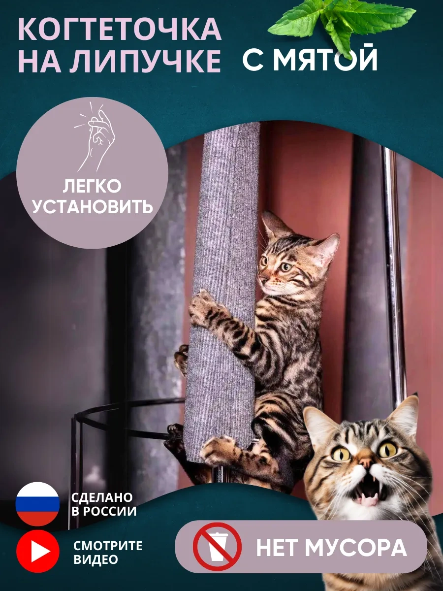 Anticarapki Evcil Hayvan Maması Ahşap Tabanlı Yastıklı Kedi Tırmalama Direği 8187839