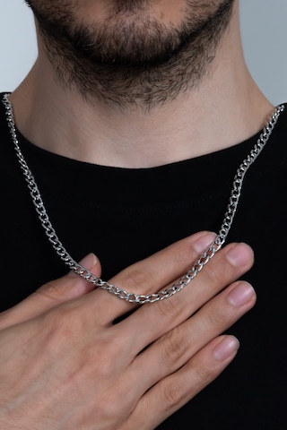 Gurmet Erkek Çelik Zincir Kolye Ince 4 Mm 56 Cm Eck06