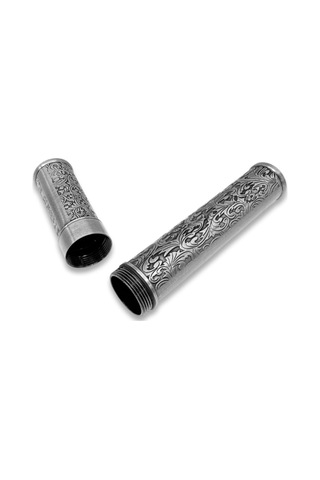 Damascus Desen Metal Puro Kılıfı Tüpü Tekli Silver 50 Ring