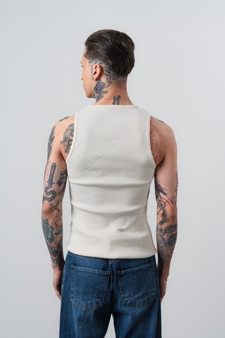 Respire Erkek Tank Top Atlet Ekru