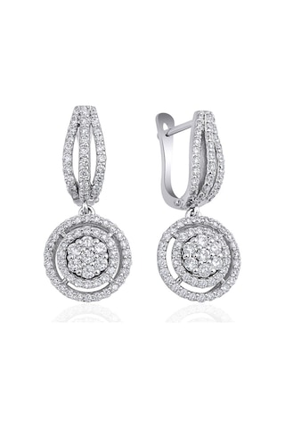 1.05 Karat Fantezi Pırlanta Küpe - Hrd Sertifikalı 68480532