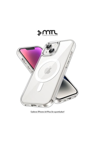 İphone 14 Plus Şeffaf Magsafe Kılıf Mtl Safe