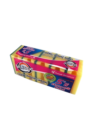Vindex Oluklu Sünger 5'li Vindex Oluklu Sünger 5'li