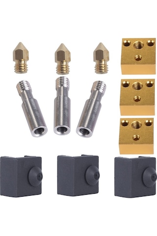 Pazly 3d Yazıcı Parçaları Isı Kırma Boğazı + Silikon Çorap Çok Renkli Seçenekli