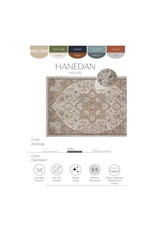 Cool Halı Hanedan Bej Göbekli Klasik Salon Halısı Otantik Desenli Dokuma Halı Çiçekli Ev Oda Halısı