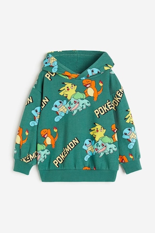 Pokemon Çocuk Sweatshirt Yeşil