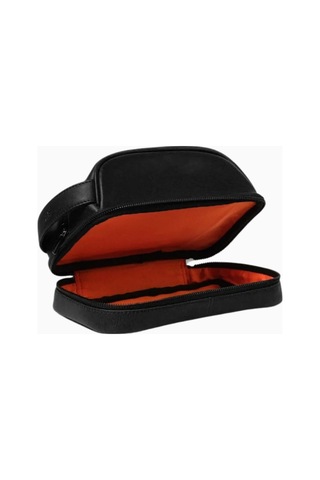 Ryoko Liwa Dopp Kit Deri Seyahat Ve Bakım Çantası El Çantası Black 2 Çok Renkli