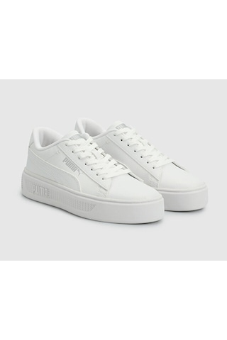 Puma Smash Platform V3 Tdp Unisex Günlük Ayakkabı 40617501 Beyaz Beyaz