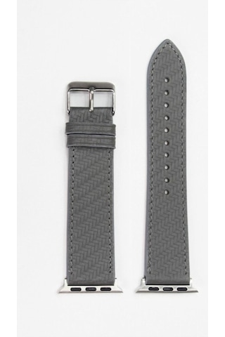 Apple Uyumlu Watch Kordon Gri Karbon 42-44-45 Mm