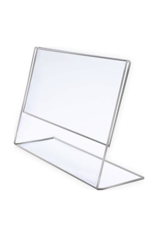 Heroglas A6 L Tipi Yatay Masa Üstü Şeffaf Pleksi / Föylük-fiyatlı