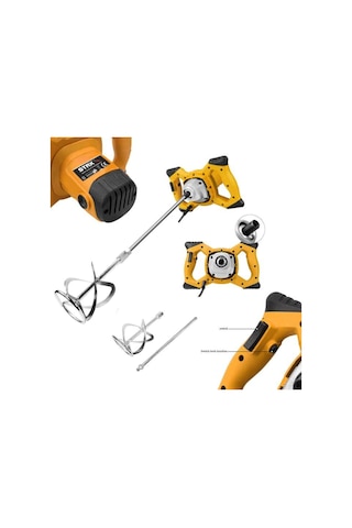 Staxx Power 2400 W 6 Devir Ayarlı 100 MM Çaplı Alçı Boya ve Harç Karıştırıcı Mikser