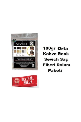 Sevich Saç Fiberi Keratin Saç Tozu 100 G Orta Kahve
