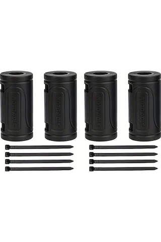 Xuweiwei Black-4pc 4 Parça Silikon Motor Koruyucu Universal Motosiklet Harley Yamaha