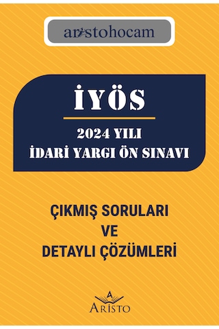 2024 Yılı İdari Yargı Ön Sınavı 2024 Yılı İdari Yargı Ön Sınavı
