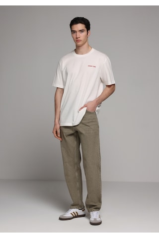 Colin's Colins Comfort Fit Yuvarlak Yaka Düz Erkek Beyaz Kısa Kol Tişört Cl1081609 Q1.v2 Ofw