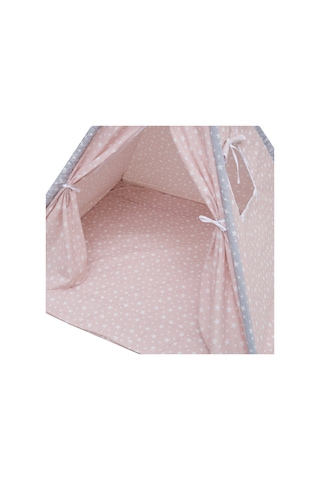 Exorbaby Ahşap Ve Pamuklu, Toplanmaz, Oyun Çadırı, Oyun Evi Pembe