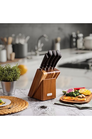 Aryıldız Essential 6 Parça Bıçak Seti Siyah