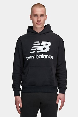 New Balance Lifestyle Mnh3333-bk Siyah Erkek Kapişonlu Sweatshirt 001