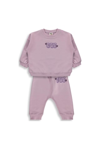 Civil Baby Cvl Baskılı Basic 6-18 Ay Takım - Lila Soft Lila