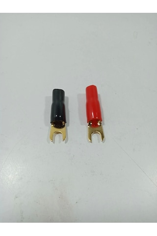 8ga Yalıtımlı Amfi Kablosu Ucu 8 Ga İzoleli Çatal Kablo Ucu 8ga Çatal Uç 2 Adet