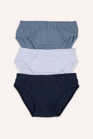 Panço Erkek Çocuk Düz Renk 3'lü Slip - İç Giyim Renkli