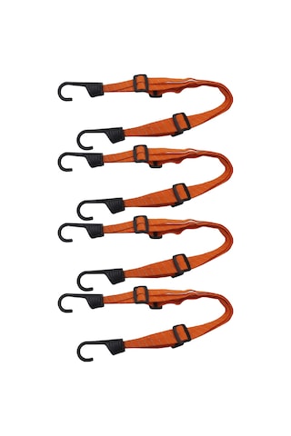 Ranyeek Motorsiklet Kaskı İçin Turuncu Esnek Yansıtan Bağlantı Kordonu, 60 Cm Uzunlukta, 1.5x Genişleme Kabiliyeti, Abs+lastik+nilon Malzeme, 4 Adet