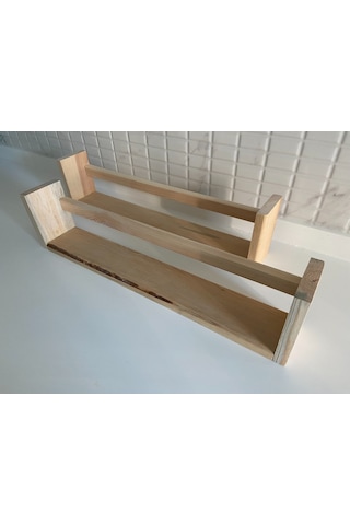 Ahşap 2'li Ters Düz Çalışma Odası-banyo-mutfak Rafı-duvar