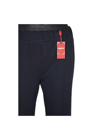 Hesna Kadın Nazlı Kışlık Büyük Beden Astarsız Lacivert Pantolon