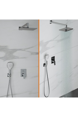 Adell Azure Optimal Ankastre Set -krom - 2 Yollu Krom