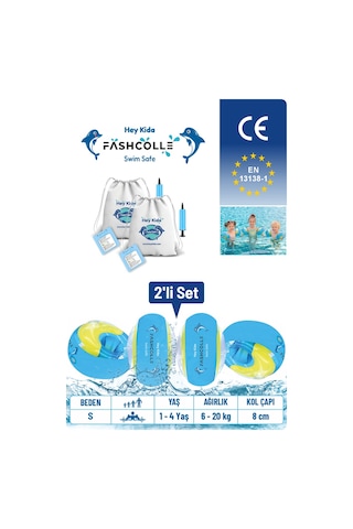Fashcolle Small Beden Şişme Deniz Kolluğu 2'li Karma Set