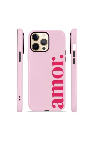 Apple iPhone Uyumlu 14 Pro Max Vorian Çift Katmanlı Kılıf Amour Pink