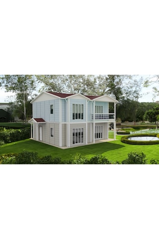 136 M2 Çift Katlı Prefabrik Ev