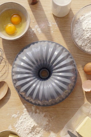 Emsan Stone Döküm Kek Kalıbı Gri 23 Cm Antrasit