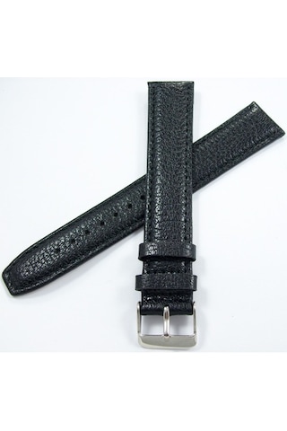 Bizon Deri Saat Kordonu 18Mm Xxl Siyah Uzun Saat Kayışı Kolçak (306281339)