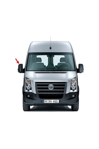 VW Crafter 2006-16 Sağ Dış Yan Dikiz Aynası Üst Kapağı 2E1857516B