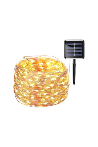 22 Metre, Güneş Enerjili Peri Led Işık, Solar Bahçe Aydınlatması, Ince Telli Led Işık, Sarı/Günışığı 22 Metre, Güneş Enerjili Peri Led Işık, Solar Bahçe Aydınlatması, Ince Telli Led Işık, Sarı/Günışığı