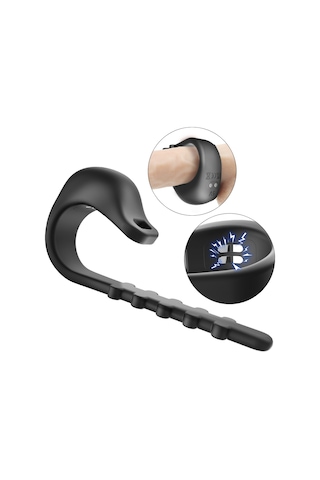 Red Fox Lightning Ring Şarjlı Güçlü Titreşimli Genişliği Ayarlanabilir Klitoris Uyarıcı Penis Yüzüğü