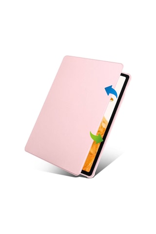 Galaxy Tab S9 Plus Kılıf Uyumlu Zore Termik Kalem Bölmeli Dönebilen Standlı Kılıf-siyah Tablet Kılıfı