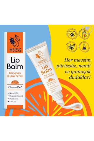 Meleys Vitamin E+C Koruyucu Dudak Kremi SPF20