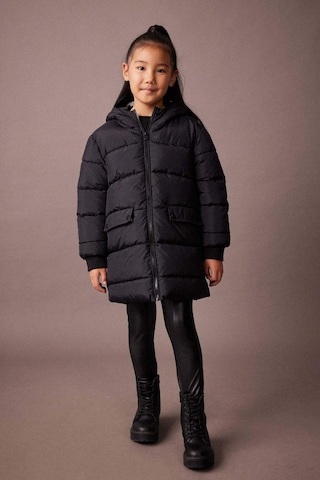 Defacto Kız Çocuk Su İtici Kapüşonlu Şişme Mont A2528A823AUBK27 Siyah