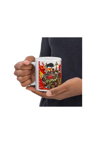İspanya Kupa Bardak 2 Adet Seyahat Hatıra Spain Mug