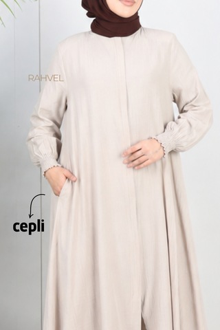 Rahvel Umre Takımı Viskon Kumaş Tunik Pantolon Bir Arada Terletmez İç Göstermez Taş