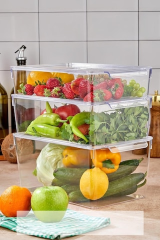 3 Lü Buzdolabı Organizeri Mix Set 3 Lt + 4,5 Lt + 6 Lt