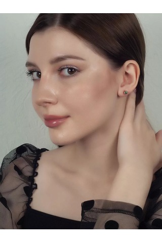 Lair Prazolit Taşlı Gümüş Çivili Küp 188908792 Diğer